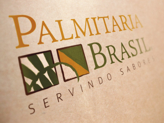 Palmitaria Brasil: Logotipo e aplicações